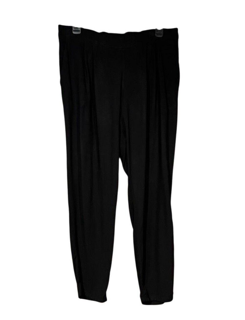 H&M black pleated straight cut dress pants - 12